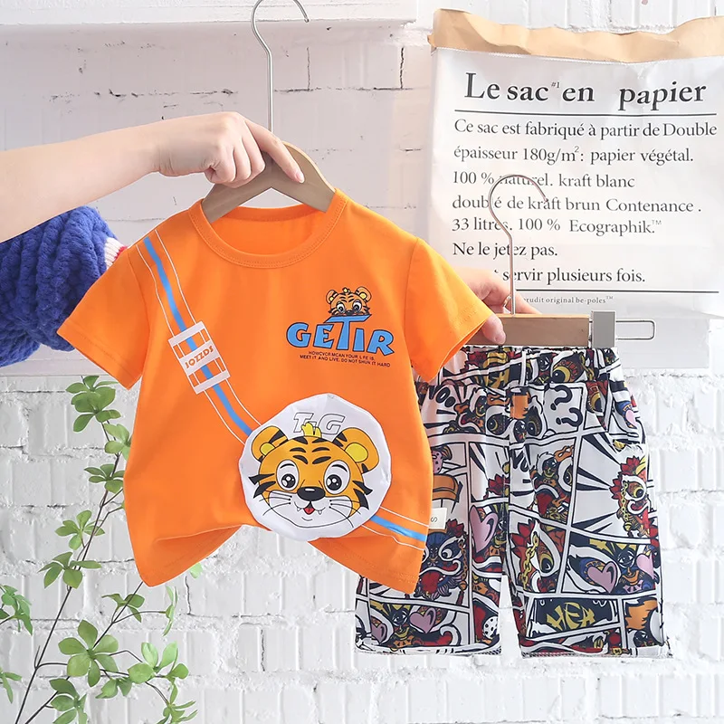 New Baby Boys Casual Cartoon Tiger T-shirt+Shorts 2pcs Suits 2022 Kids Infant Summer Clothing Sets Toddler Girls Fashion Clothes
New Baby Boys Casual Cartoon Tiger T-shirt+Shorts 2pcs Suits 2022 Kids Infant Summer Clothing Sets Toddler Girls Fashion Clothes