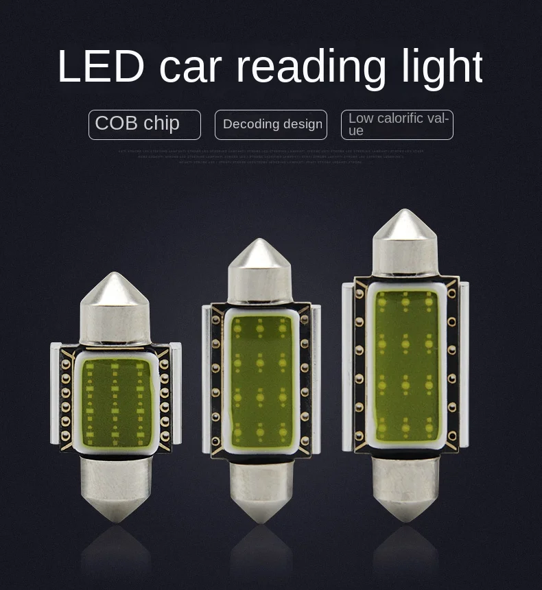 LED Roof Lamp 31 39 41MM Cob Decoding 12V Auto Double Pointed Reading Light Car Accessories Wholesale
LED Roof Lamp 31 39 41MM Cob Decoding 12V Auto Double Pointed Reading Light Car Accessories Wholesale