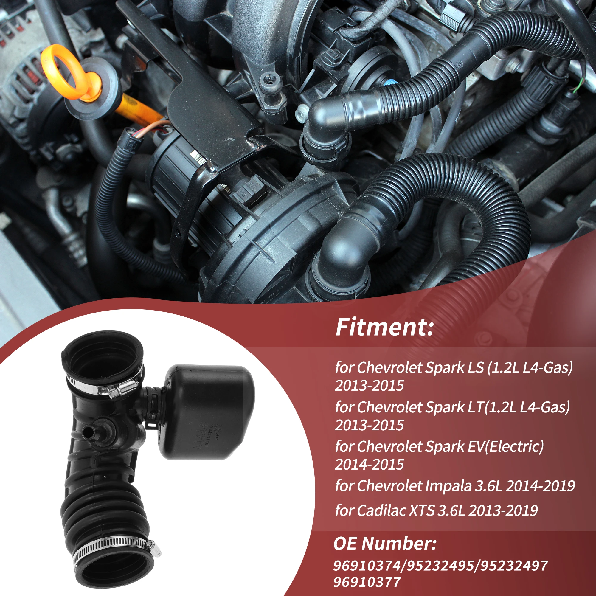 UXCELL Шланг выпускного канала воздухоочистителя для Chevrolet Spark 13-15 No 96910374/95232495
UXCELL Шланг выпускного канала воздухоочистителя для Chevrolet Spark 13-15 No 96910374/95232495