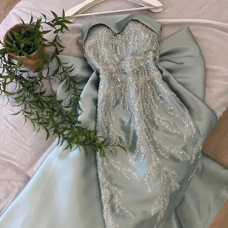 Light Green Sexy Off the Shoulder Crystal Beading Mermaid Sleeveless Ball Gown Ankle-Length Gorgeous Evening Prom Dresses
Light Green Sexy Off the Shoulder Crystal Beading Mermaid Sleeveless Ball Gown Ankle-Length Gorgeous Evening Prom Dresses