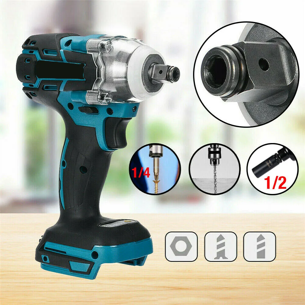 18V 520Nm Cordless Brushless Impact Electric Screwdriver Stepless Speed Rechargable Driver Adapted To Makita Battery
18V 520Nm Cordless Brushless Impact Electric Screwdriver Stepless Speed Rechargable Driver Adapted To Makita Battery