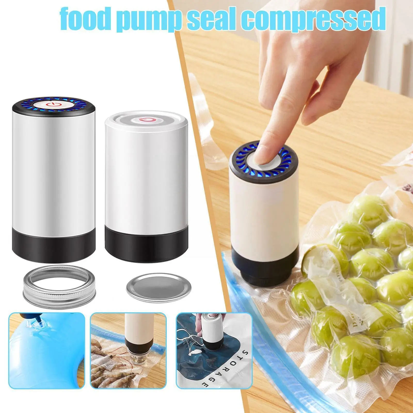 Mini Handheld Vacuum Sealer Kitchen Vacuum Pump Degasser Machine Vacuum Electric Food Usb Preservati Plastic Sealer Portabl M9v1
Mini Handheld Vacuum Sealer Kitchen Vacuum Pump Degasser Machine Vacuum Electric Food Usb Preservati Plastic Sealer Portabl M9v1