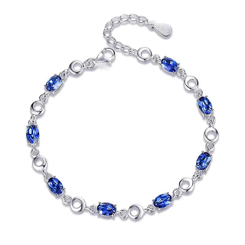 Blue Red Crystal Bracelet for Women 304 Stainless Steel Bracelets Wedding Engagement Fashion Jewelry Pulsera Gift
Blue Red Crystal Bracelet for Women 304 Stainless Steel Bracelets Wedding Engagement Fashion Jewelry Pulsera Gift