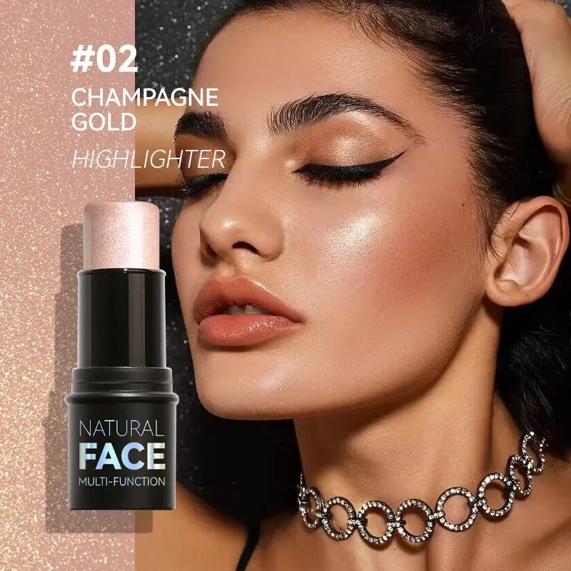 

6 Colors Shimmer Water Light Highlighter Stick Blush Stick Make Up Face Body Illuminator Cosmetics Face Contour Brighten Makeup