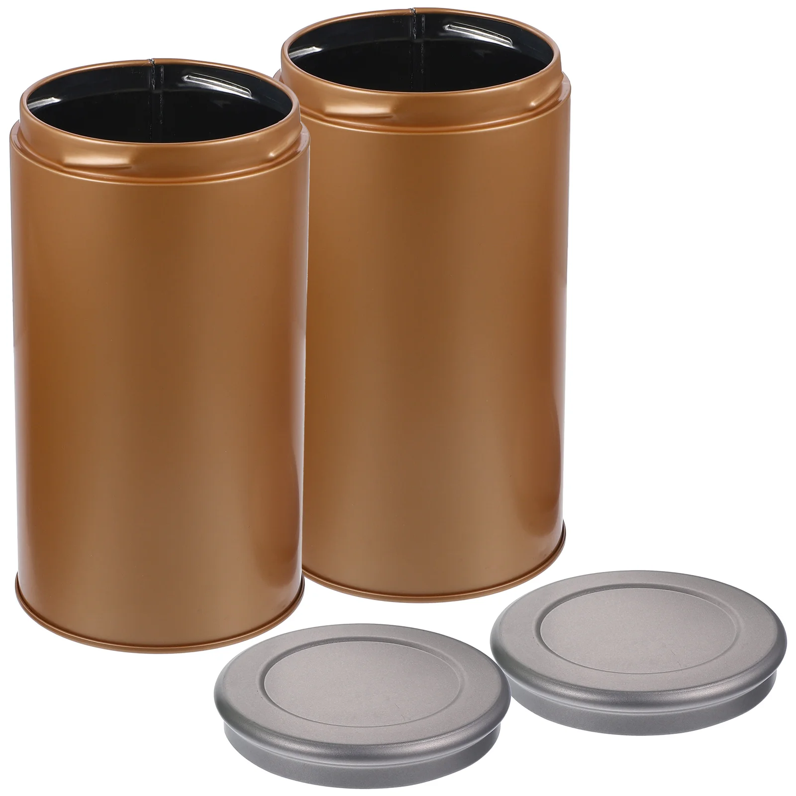 2pcs Tea Tin Canister Food Storage Container Jars With Lids 
2pcs Tea Tin Canister Food Storage Container Jars With Lids