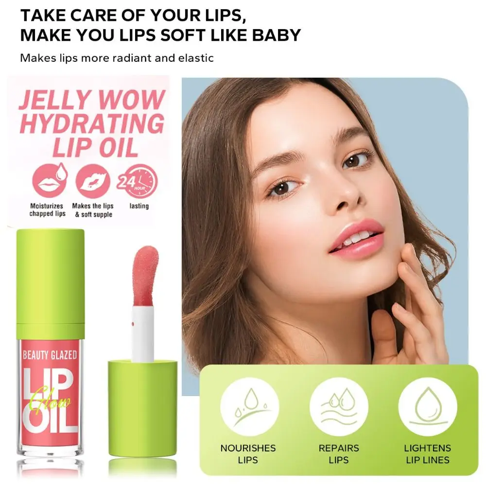 Clear Glass Lip Oil Moisturizing Lip Gloss Lip Gloss Lightening Lip Lines Waterproof And Long-Lasting Liquid Lip Gloss Makeup
Clear Glass Lip Oil Moisturizing Lip Gloss Lip Gloss Lightening Lip Lines Waterproof And Long-Lasting Liquid Lip Gloss Makeup