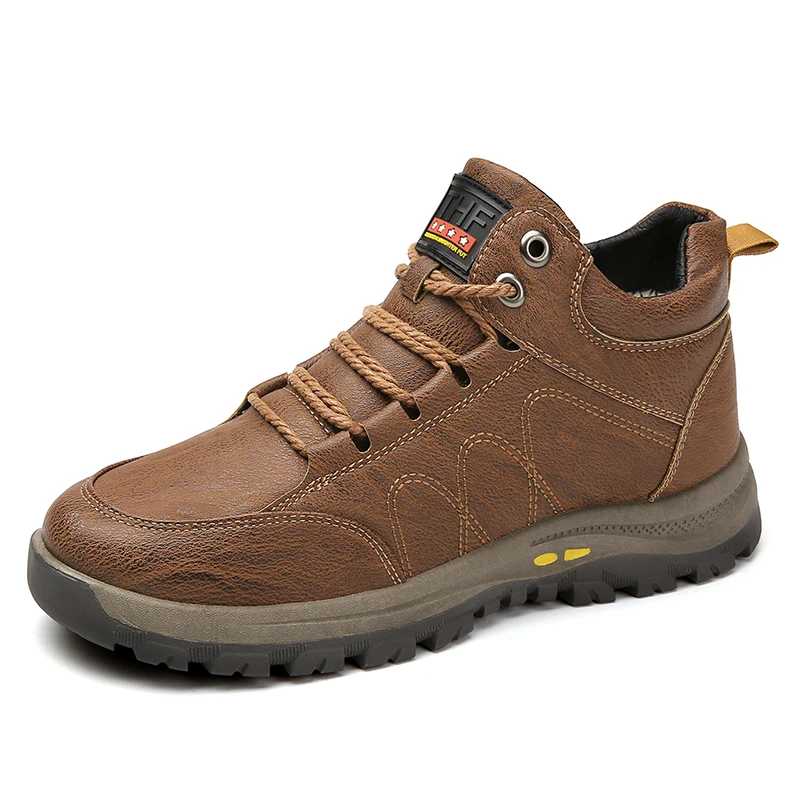 Men Winter Leather Boots Warm Fur Snow Boots Men Outdoor Waterproof Work Safety Hiking Shoes Military Combat Rubber Ankle Boots
Men Winter Leather Boots Warm Fur Snow Boots Men Outdoor Waterproof Work Safety Hiking Shoes Military Combat Rubber Ankle Boots