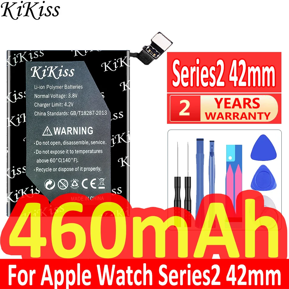 

Аккумулятор KiKiss 460 мАч, серия 2 S 2 42 мм для Apple Watch серии 2 S2 42 мм, аккумуляторы + Бесплатные инструменты