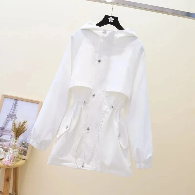 Windcoat Women's Mid-length Leisure Hooded Coat 2023 Spring Autumn Female New Korean Loose Waist Slimming Tooling Topcoat Tide
Windcoat Women's Mid-length Leisure Hooded Coat 2023 Spring Autumn Female New Korean Loose Waist Slimming Tooling Topcoat Tide