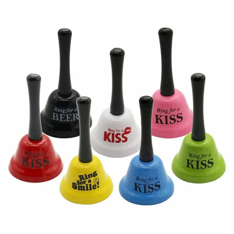 

Christmas Hand Bell Santa Claus Jingle Bells Colored School Handbell Restaurant Call Bell Service Supplies Xmas Decoration