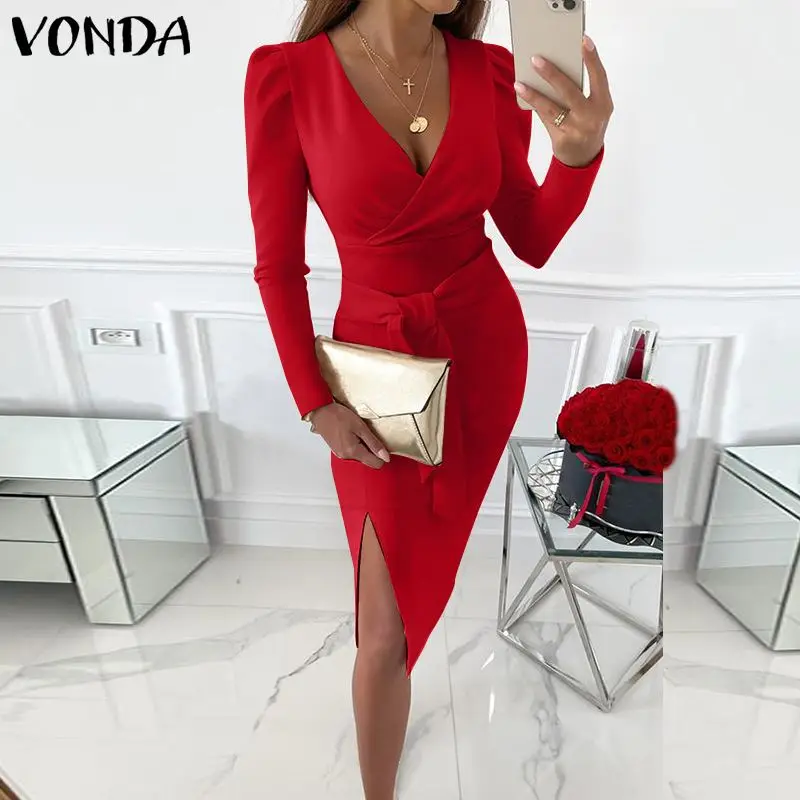 Вечерние ское вечернее платье VONDA с V-образным вырезом, сексуальные платья с Боковым Разрезом и поясом, стильные однотонные платья средней д...
Вечерние ское вечернее платье VONDA с V-образным вырезом, сексуальные платья с Боковым Разрезом и поясом, стильные однотонные платья средней д...