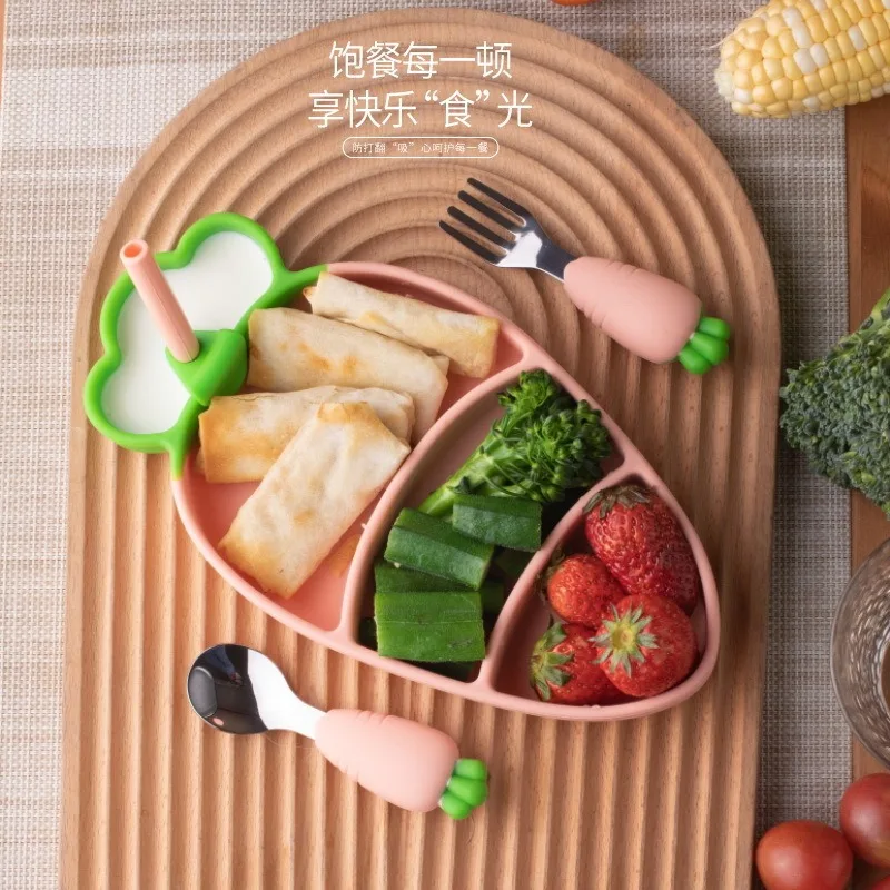 Kitchen Accessories Dinner Set Plates and Dishes Dish Set Children's Silicone MealPlates BabyComplementary Food BowlSets Cutlery
Kitchen Accessories Dinner Set Plates and Dishes Dish Set Children's Silicone MealPlates BabyComplementary Food BowlSets Cutlery
