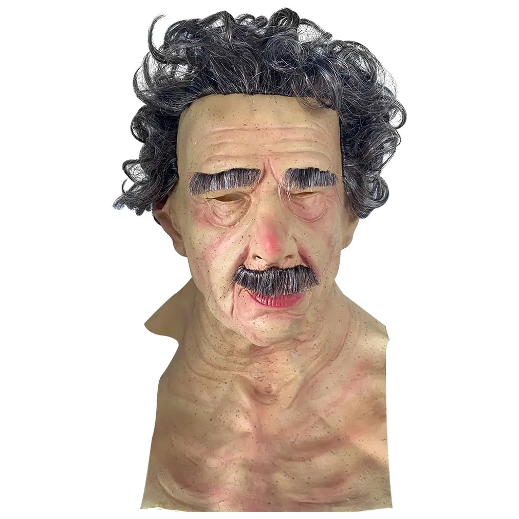 Elderly Halloween Funny Cosplay Prop Mask Supersoft Old Man Adult Mask Face Cover Creepy Party Decoration
Elderly Halloween Funny Cosplay Prop Mask Supersoft Old Man Adult Mask Face Cover Creepy Party Decoration