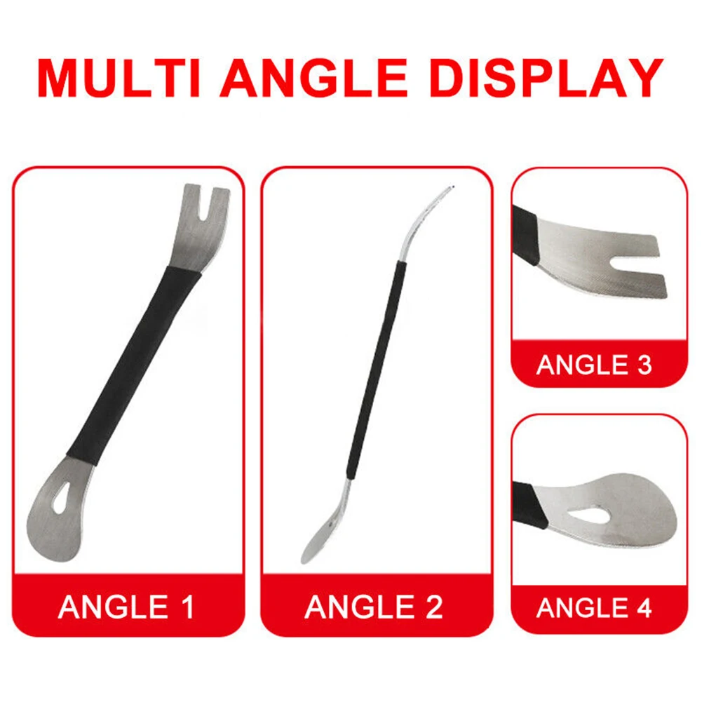 Pry Tool Trim Removal Tool 1pcs 20.5cm Length Accessories Dual Ends Parts Pry Bar Puller Replacement Silver&black
Pry Tool Trim Removal Tool 1pcs 20.5cm Length Accessories Dual Ends Parts Pry Bar Puller Replacement Silver&black