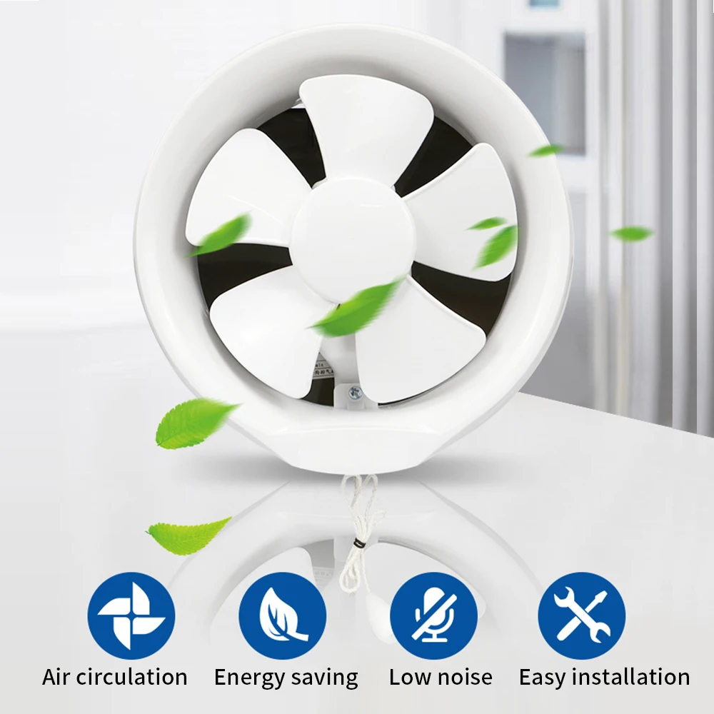 8'' 220V Silent Air Extractor with Pull Cord Switch Exhaust Fan For Bathroom Kitchen Toilet Ventilator Household Ventilation
8'' 220V Silent Air Extractor with Pull Cord Switch Exhaust Fan For Bathroom Kitchen Toilet Ventilator Household Ventilation