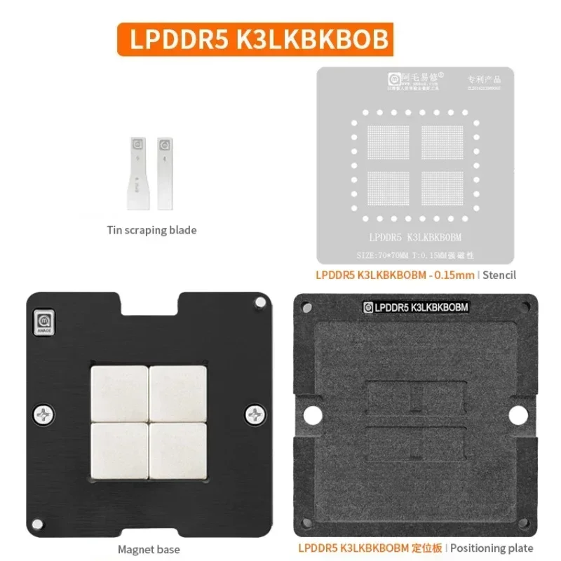 Amaoe 4 в 1 LPDDR5 набор подходит для K3LKBKB0BM BGA переделанная доска оловянный посадки