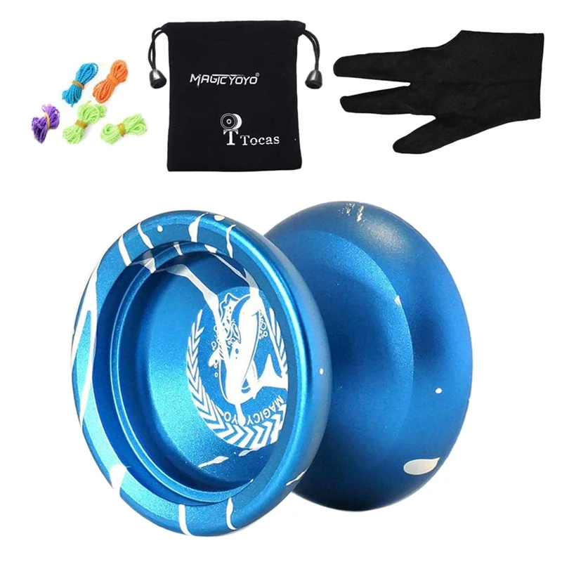 MAGICYOYO N12 Alloy Aluminum Metal Professional Yo-Yos Toy Yo Yo Ball with 1 Gloves and 5 Strings
MAGICYOYO N12 Alloy Aluminum Metal Professional Yo-Yos Toy Yo Yo Ball with 1 Gloves and 5 Strings