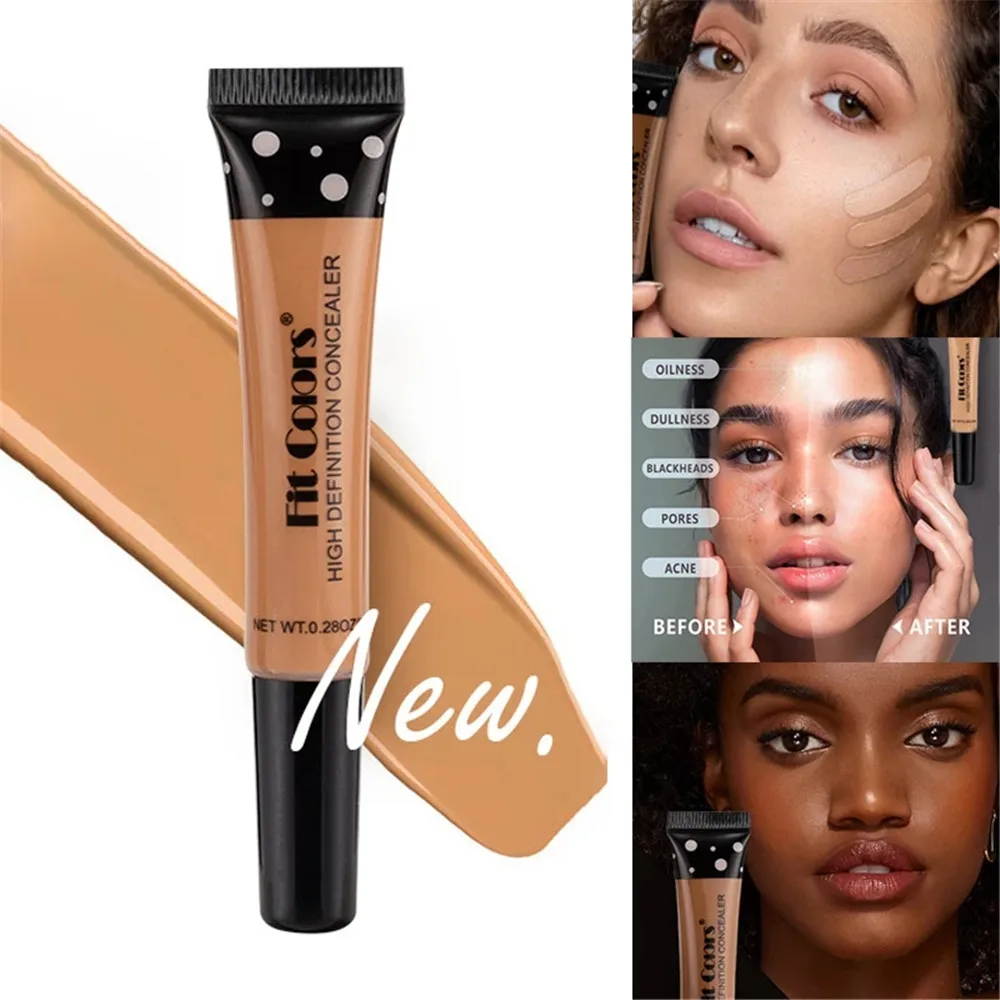 

Nude Makeup Facial Foundation Waterproof Cover Blemish Base Fluid Concealer Oil Control Lasting Brighten Skin BB Cream Cosmetics