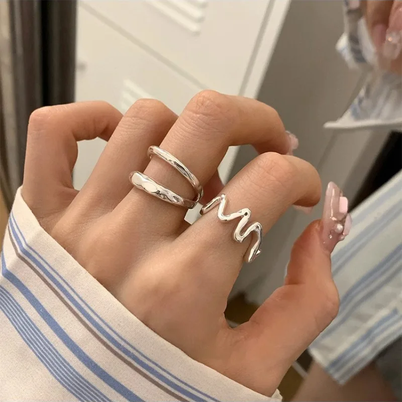 VENTFILLE 925 Sterling Silver Rings for Women Girl Wave Retro Minimalism Office Jewelry Birthday Gift Dropshipping
VENTFILLE 925 Sterling Silver Rings for Women Girl Wave Retro Minimalism Office Jewelry Birthday Gift Dropshipping