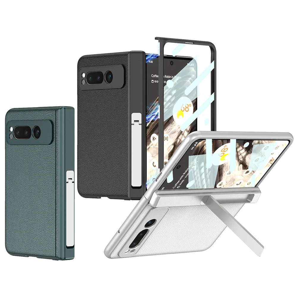 Magnetic Hinge Protection Screen Protector Leather Shockproof Cover for Google Pixel Fold Case with Bracket
Magnetic Hinge Protection Screen Protector Leather Shockproof Cover for Google Pixel Fold Case with Bracket