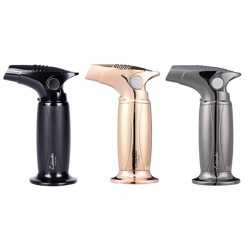 NLEC Exquisite Cigar Lighter Single Flame Butane Lighter Large Capacity Alloy Igniter for Cigar Smoker Luxury Gift Box Packing
NLEC Exquisite Cigar Lighter Single Flame Butane Lighter Large Capacity Alloy Igniter for Cigar Smoker Luxury Gift Box Packing
