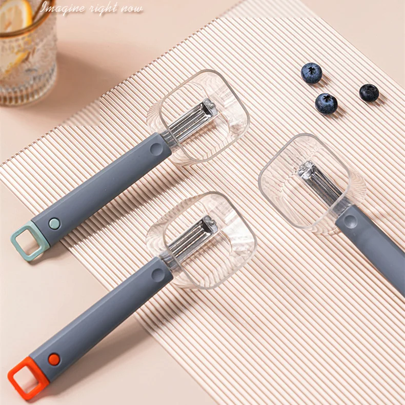 Kitchen Gadgets Stainless Steel Single-end Peeler Long Handle Creative Paring Knife for Vegetables and Fruits with Storage
Kitchen Gadgets Stainless Steel Single-end Peeler Long Handle Creative Paring Knife for Vegetables and Fruits with Storage