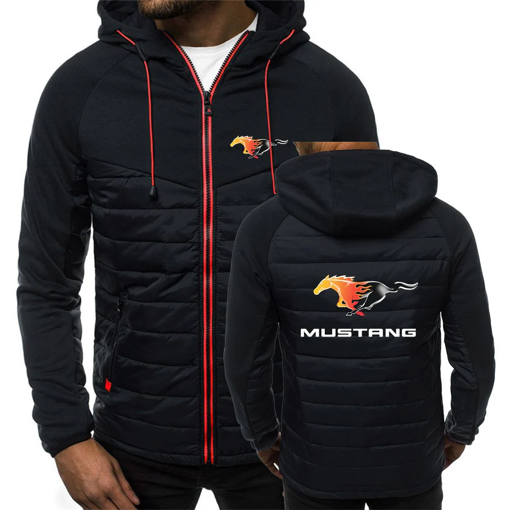 2022 Men's Mustang Car Logo Print Hooded Jackets Zipper Spring Autumn Fashion Warm Fleece Padded Male Popular Hip hop Coats
2022 Men's Mustang Car Logo Print Hooded Jackets Zipper Spring Autumn Fashion Warm Fleece Padded Male Popular Hip hop Coats