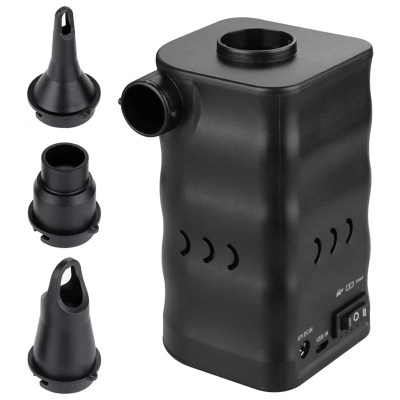 Portable Electric Air Pump With 6000Mah Battery For Quickly Inflatables And Deflation, 3 Nozzles For Mattresses, Airbed
Portable Electric Air Pump With 6000Mah Battery For Quickly Inflatables And Deflation, 3 Nozzles For Mattresses, Airbed