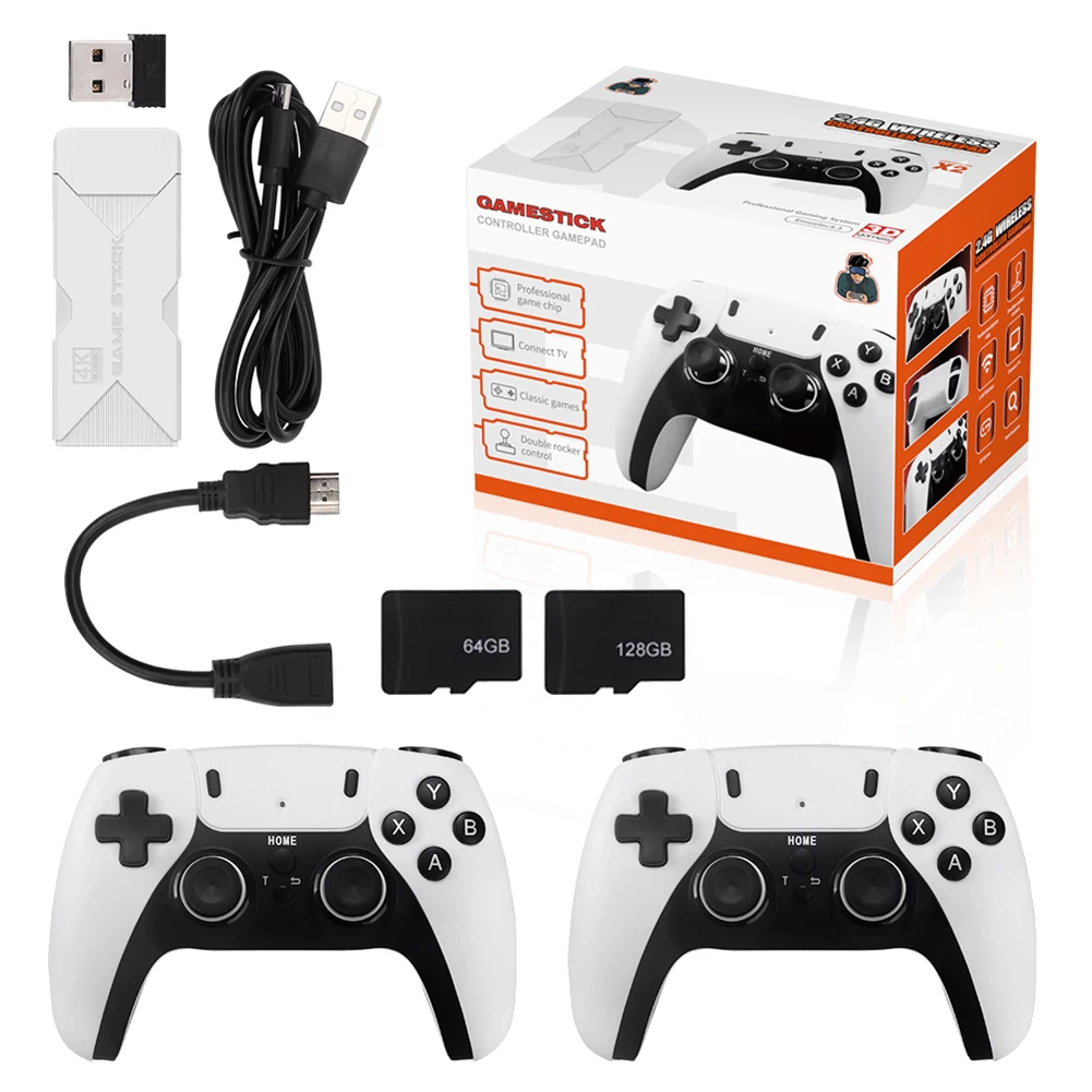 Retro Video Game Console 2.4G Wireless Console Game Joystick 4k 40000+ Games 64/128GB Portable Handheld Game Player for PS1 GBA
Retro Video Game Console 2.4G Wireless Console Game Joystick 4k 40000+ Games 64/128GB Portable Handheld Game Player for PS1 GBA