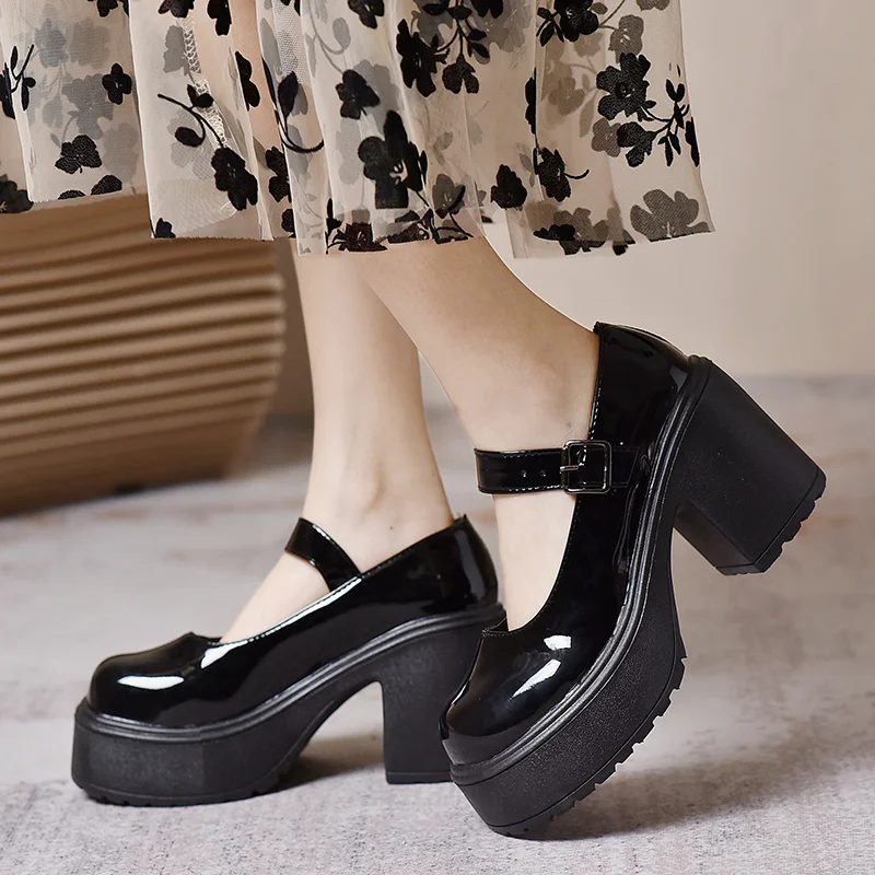 Chunky Heel Women's Mary Janes Spring New Vintage Platform Lolita Single Shoes for Women Increased Students Shallow Ladies Pumps
Chunky Heel Women's Mary Janes Spring New Vintage Platform Lolita Single Shoes for Women Increased Students Shallow Ladies Pumps