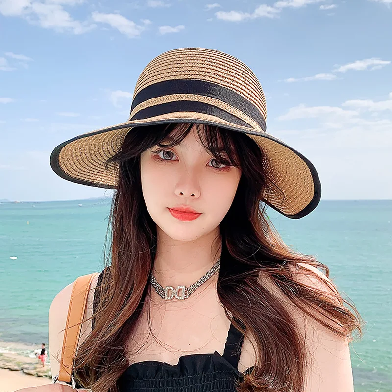 Women Summer Foldable Wide Brim Floppy Sun Hat Flat Bowknot Straw Hat Beach Hats UV Protect Outdoor Lady Female Travel Cap
Women Summer Foldable Wide Brim Floppy Sun Hat Flat Bowknot Straw Hat Beach Hats UV Protect Outdoor Lady Female Travel Cap