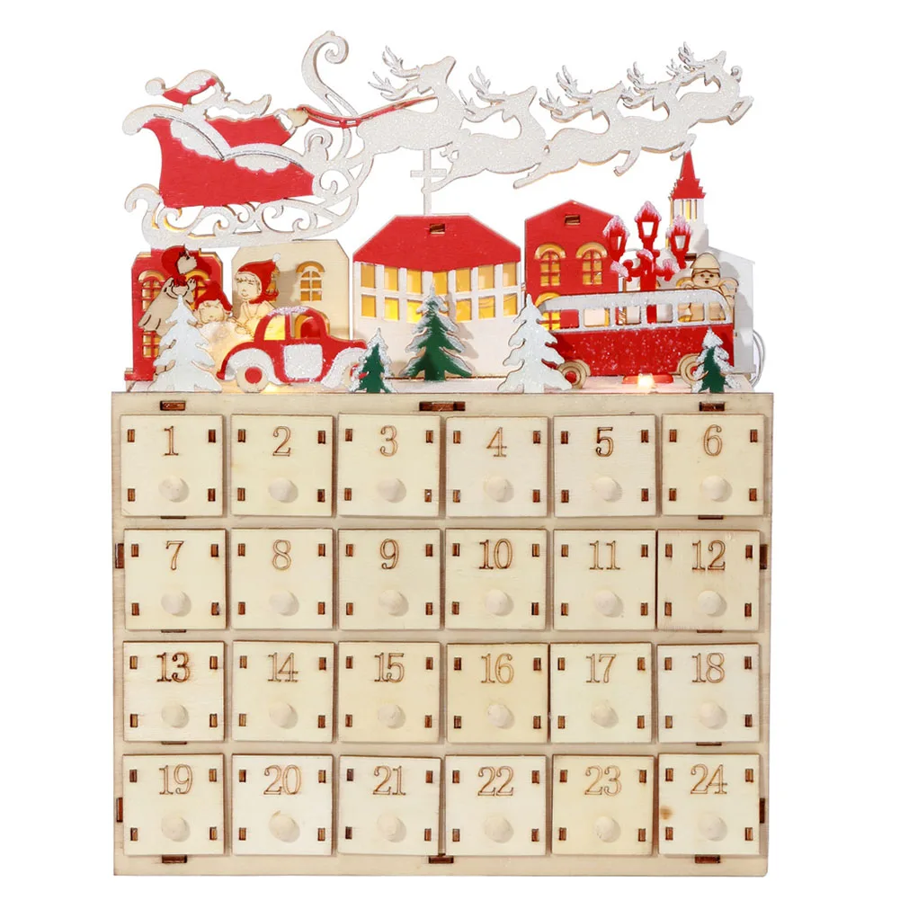 Christmas Festival Countdown Blind Box Gift Toys 29x22.5x8.5cm Boxwood Christmas Use AAA Batteries Woodwork 24 Grids
Christmas Festival Countdown Blind Box Gift Toys 29x22.5x8.5cm Boxwood Christmas Use AAA Batteries Woodwork 24 Grids