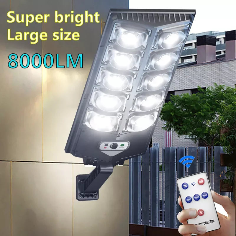 Solar Led Light Outdoor 8000 Lumens Large Super Bright Lamps Garden Lighting Motion Sensor Waterproof Sconce Lamp Street Lights
Solar Led Light Outdoor 8000 Lumens Large Super Bright Lamps Garden Lighting Motion Sensor Waterproof Sconce Lamp Street Lights