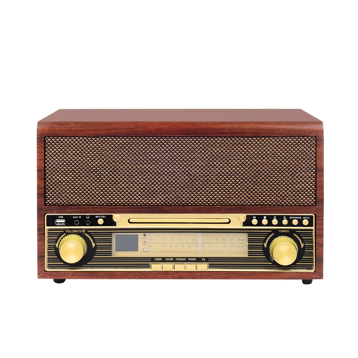 Цифровое портативное домашнее радио DAB + FM в стиле ретро с высокой глянцевой деревянной поверхностью и стереодинамиками
Цифровое портативное домашнее радио DAB + FM в стиле ретро с высокой глянцевой деревянной поверхностью и стереодинамиками