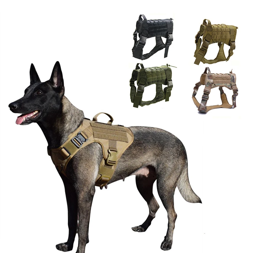 Tactical Dog Harness Adjustable MOLLE German Shepherd Pet Large Big Dogs Military Training Padded Quick Release Vest
Tactical Dog Harness Adjustable MOLLE German Shepherd Pet Large Big Dogs Military Training Padded Quick Release Vest