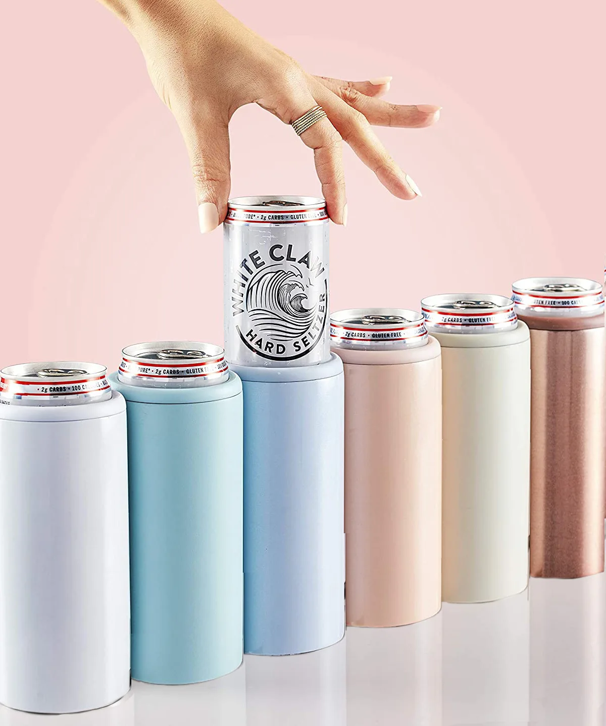 12oz Insulated Can Cooler Non-slip Double-walled Stainless Steel Bottle Cover Vacuum Beer Cooler Skinny Can Cooler
12oz Insulated Can Cooler Non-slip Double-walled Stainless Steel Bottle Cover Vacuum Beer Cooler Skinny Can Cooler