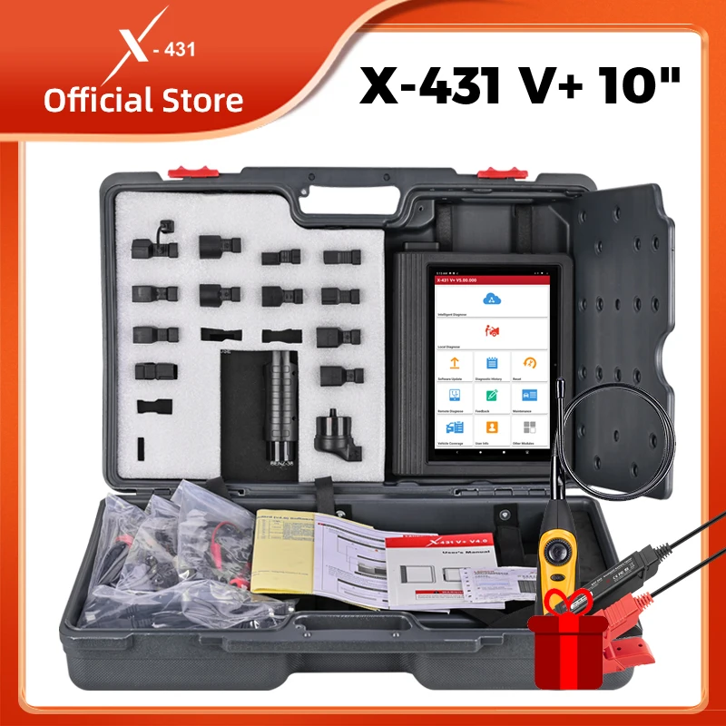 X-431 LAUNCH X431 V Plus V4.0 профессиональный автомобильный OBD2 сканер диагностический