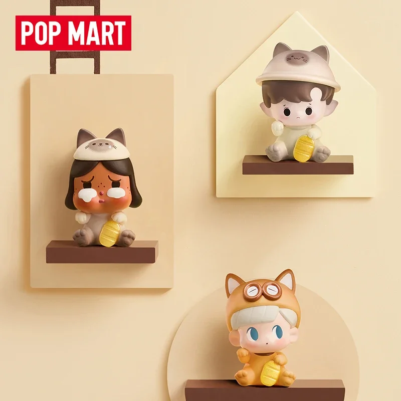 Popmart Popbean счастливая кошка серия мини-Фото Сумка загадочная коробка игрушки кукла