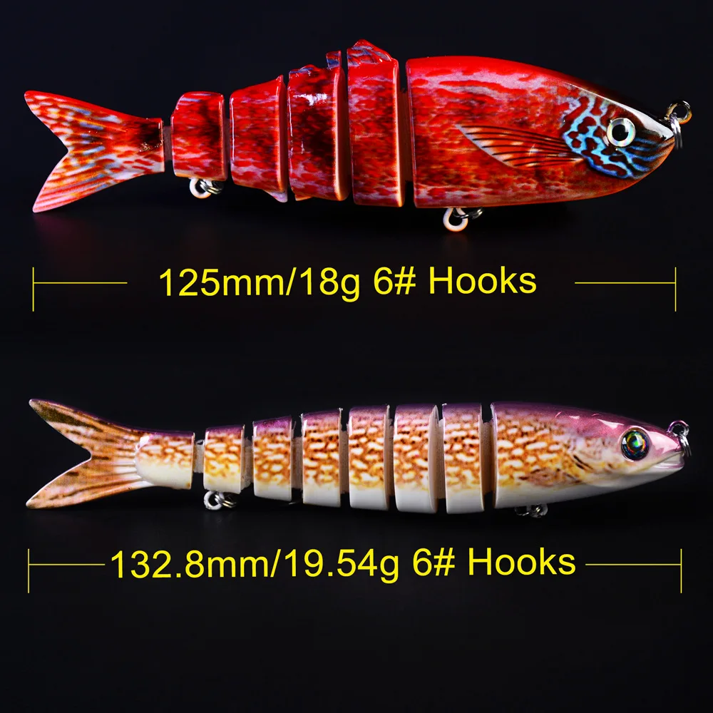 S2049 6-Piece Lure Fake Bait Multi-Section Fish 6psc/Set Integrated Bait Color Colorful Product Category Bionic Highsimulation
S2049 6-Piece Lure Fake Bait Multi-Section Fish 6psc/Set Integrated Bait Color Colorful Product Category Bionic Highsimulation
