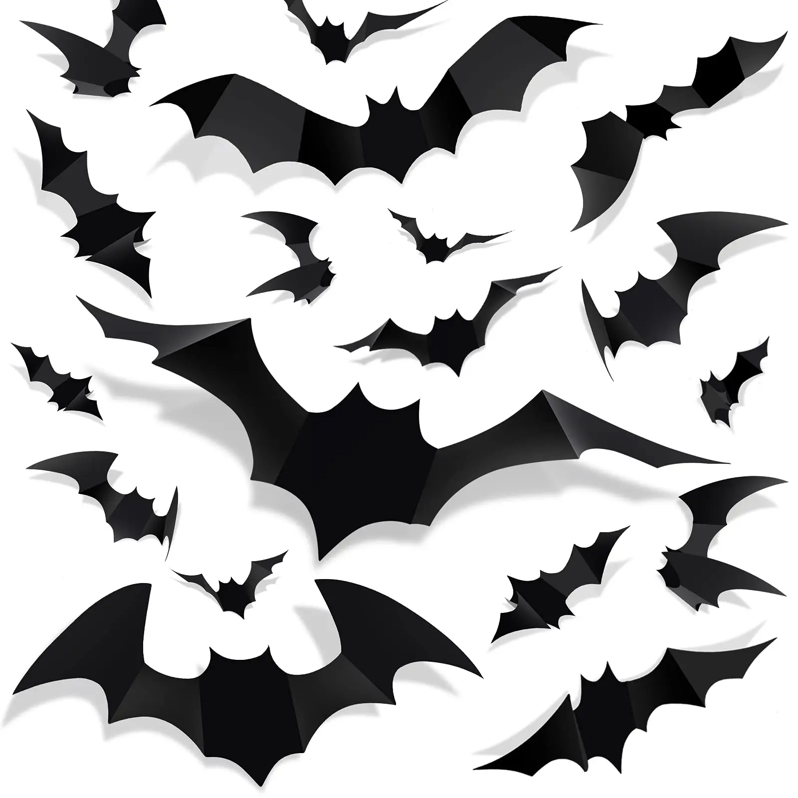 64pcs Halloween 3D Bat Decorations 30cm PVC Black Bat Sticker For Home Decor DIY Wall Decal Room Halloween Party Supplies
64pcs Halloween 3D Bat Decorations 30cm PVC Black Bat Sticker For Home Decor DIY Wall Decal Room Halloween Party Supplies