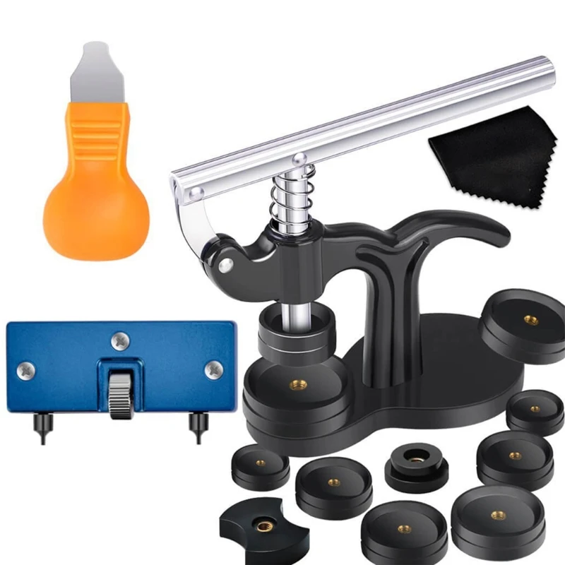16Pcs Watch Press Tool with Watch Battery Replacement Kit Fitting Dies for Watch Back Remover Closer Repair
16Pcs Watch Press Tool with Watch Battery Replacement Kit Fitting Dies for Watch Back Remover Closer Repair