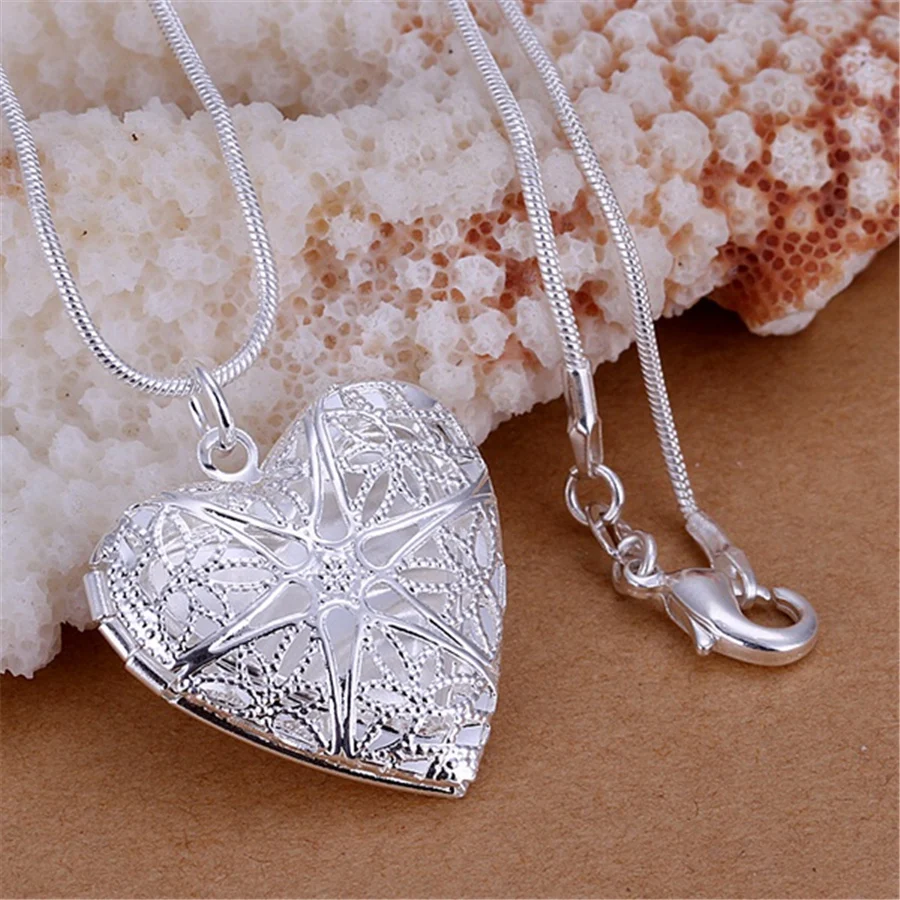 Hot 925 Sterling Silver Photo Frame Pendant Necklace Snake Chain Woman Charm Statement Fashion Jewelry wedding party
Hot 925 Sterling Silver Photo Frame Pendant Necklace Snake Chain Woman Charm Statement Fashion Jewelry wedding party