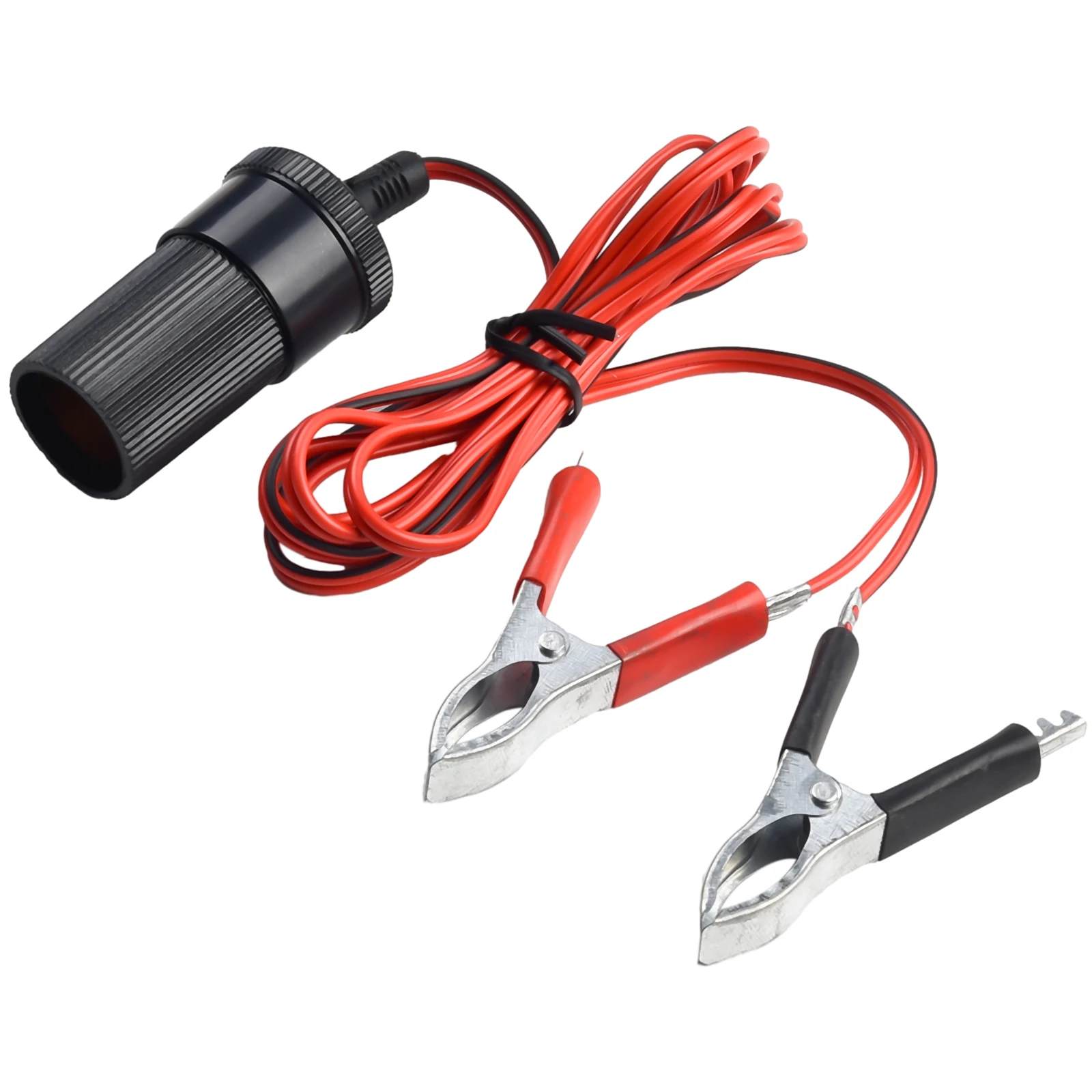 Black/Red 12V Car Cigar Lighter Socket Adapter Socket Cable + Battery Clamp Connector Alligator Clips Accessories
Black/Red 12V Car Cigar Lighter Socket Adapter Socket Cable + Battery Clamp Connector Alligator Clips Accessories