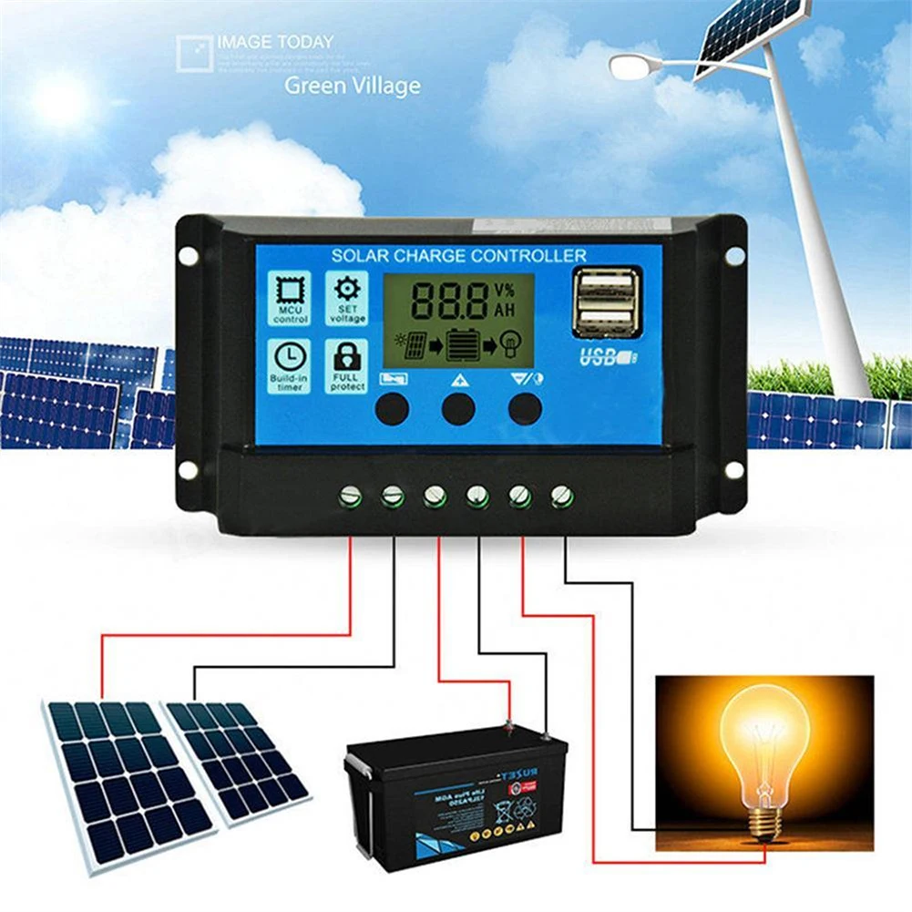 Solar Inverter LCD Voltage Screen Display Power Converter Solar Inverter 4 USB Interfaces Multiple Protection for Car Appliances
Solar Inverter LCD Voltage Screen Display Power Converter Solar Inverter 4 USB Interfaces Multiple Protection for Car Appliances