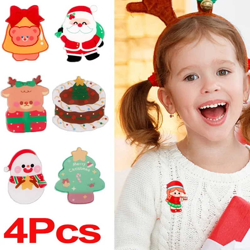 Christmas Brooches Kids Creative Cartoon Cute Snowman Santa Claus Tree Brooche Pin Badge Christmas Decoration Clothing Accessory
Christmas Brooches Kids Creative Cartoon Cute Snowman Santa Claus Tree Brooche Pin Badge Christmas Decoration Clothing Accessory