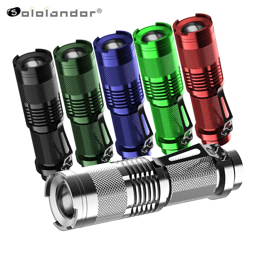 Sololandor Mini LED Flashlight Q5 LED Flashlamp Torch AA Adjustable Zoom Focus Torch Lamp linterna Waterproof For Outdoor 3 mode
Sololandor Mini LED Flashlight Q5 LED Flashlamp Torch AA Adjustable Zoom Focus Torch Lamp linterna Waterproof For Outdoor 3 mode