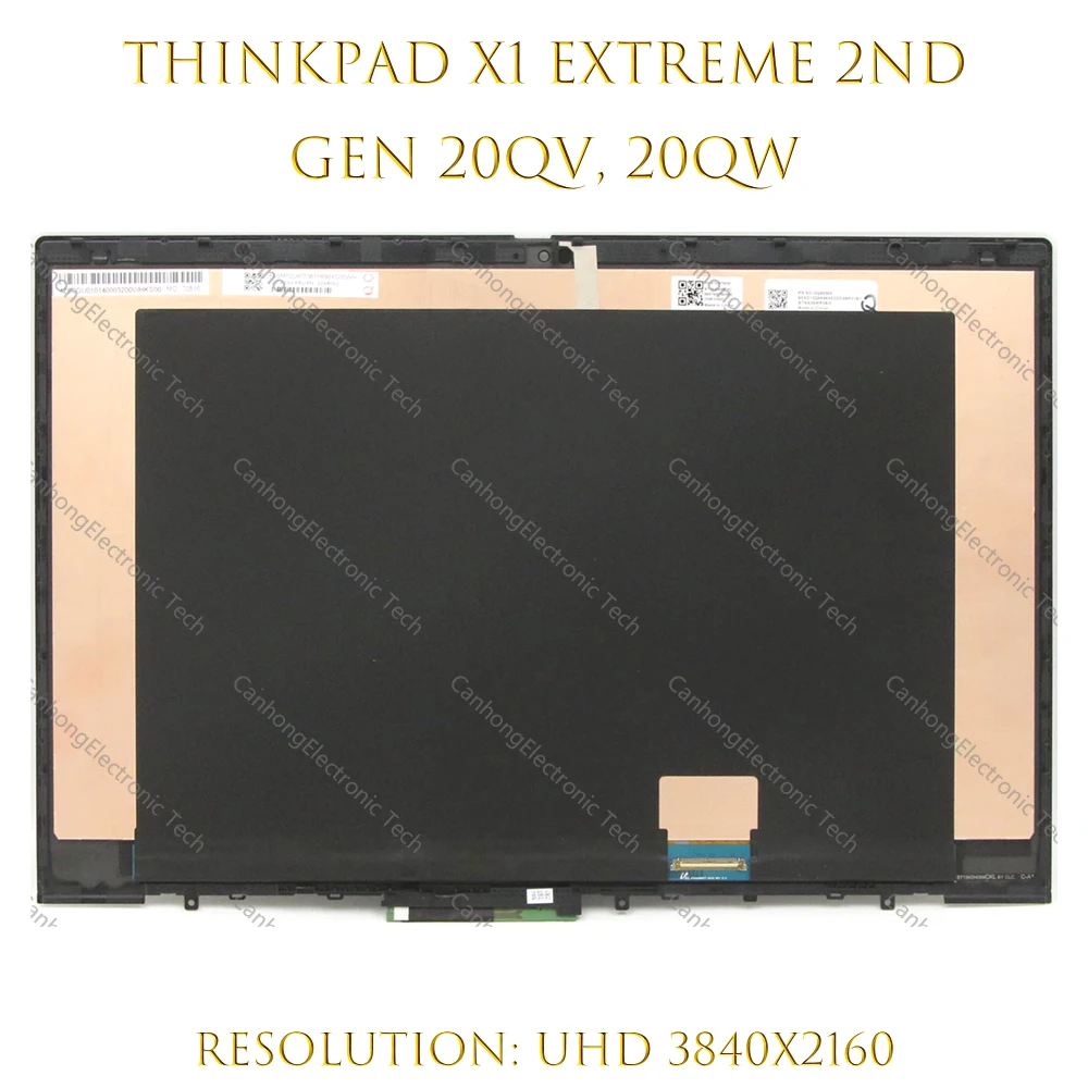 

OLED LCD Touch Screen Digitizer Replacement Assembly 15.6" For Lenovo ThinkPad X1 Extreme 2nd Gen 20QV 20QW 20QT 20QU 02HM884