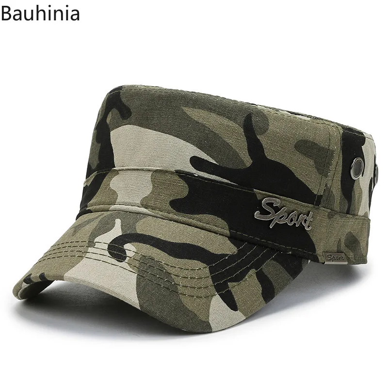 Bauhinia Solid Flat Top Military Hats Cotton Vintage Army Baseball Cap For Men Women Outdoor Camouflage Casual Trucker Hat
Bauhinia Solid Flat Top Military Hats Cotton Vintage Army Baseball Cap For Men Women Outdoor Camouflage Casual Trucker Hat
