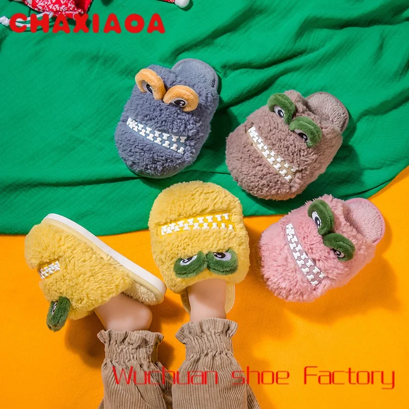 Winter kids home slippers solid candy color wool indoor shoes for boys toddler soft warm non slip floor girl children's shoes
Winter kids home slippers solid candy color wool indoor shoes for boys toddler soft warm non slip floor girl children's shoes