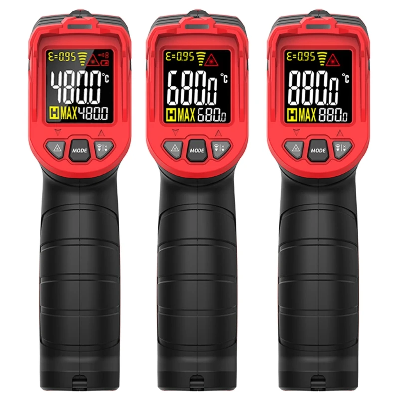Industrial Non-Contact High Temperature Pyrometer Tester Thermometer 880C 1616F Color LCD Light Alarm Portable Drop ship
Industrial Non-Contact High Temperature Pyrometer Tester Thermometer 880C 1616F Color LCD Light Alarm Portable Drop ship